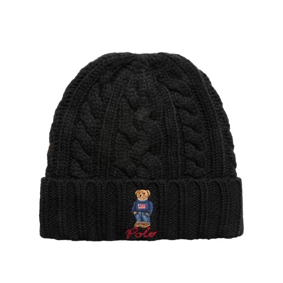 Polo Ralph Lauren Mens Cable Bear Hat - Picture 1 of 1